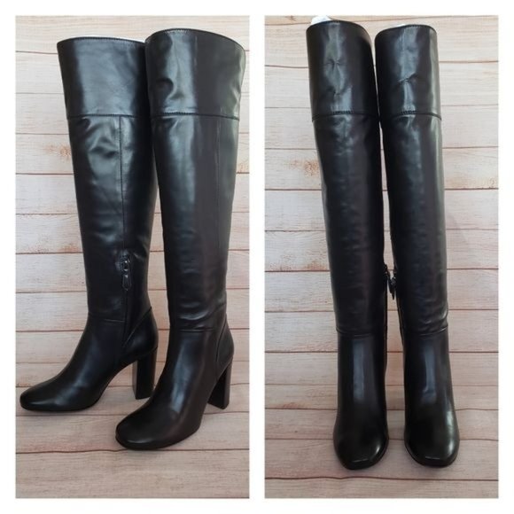NIB Tory Burch Leather Bowie Over The Knee Boots - Picture 3 of 15